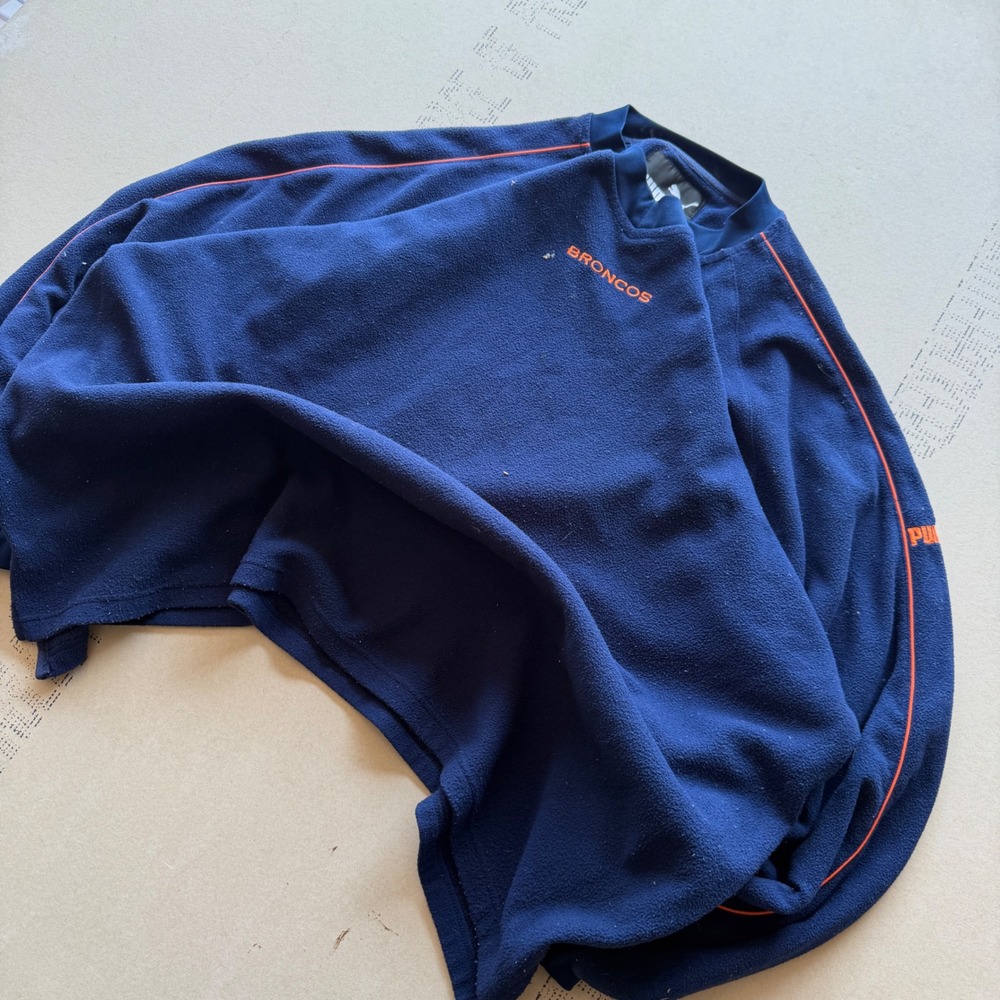 Vintage 90's Puma Denver Broncos Fleece Sweater